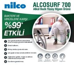 Nilco Alcosurf 700 Alkol Bazlı Yüzey Hijyen Ürünü 800ml