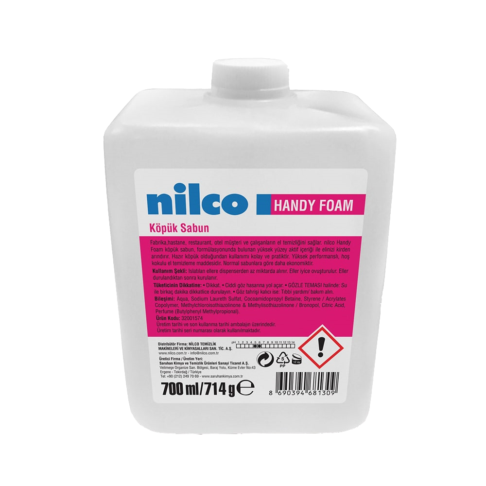 Nilco Handy Foam Köpük Sabun 700ml