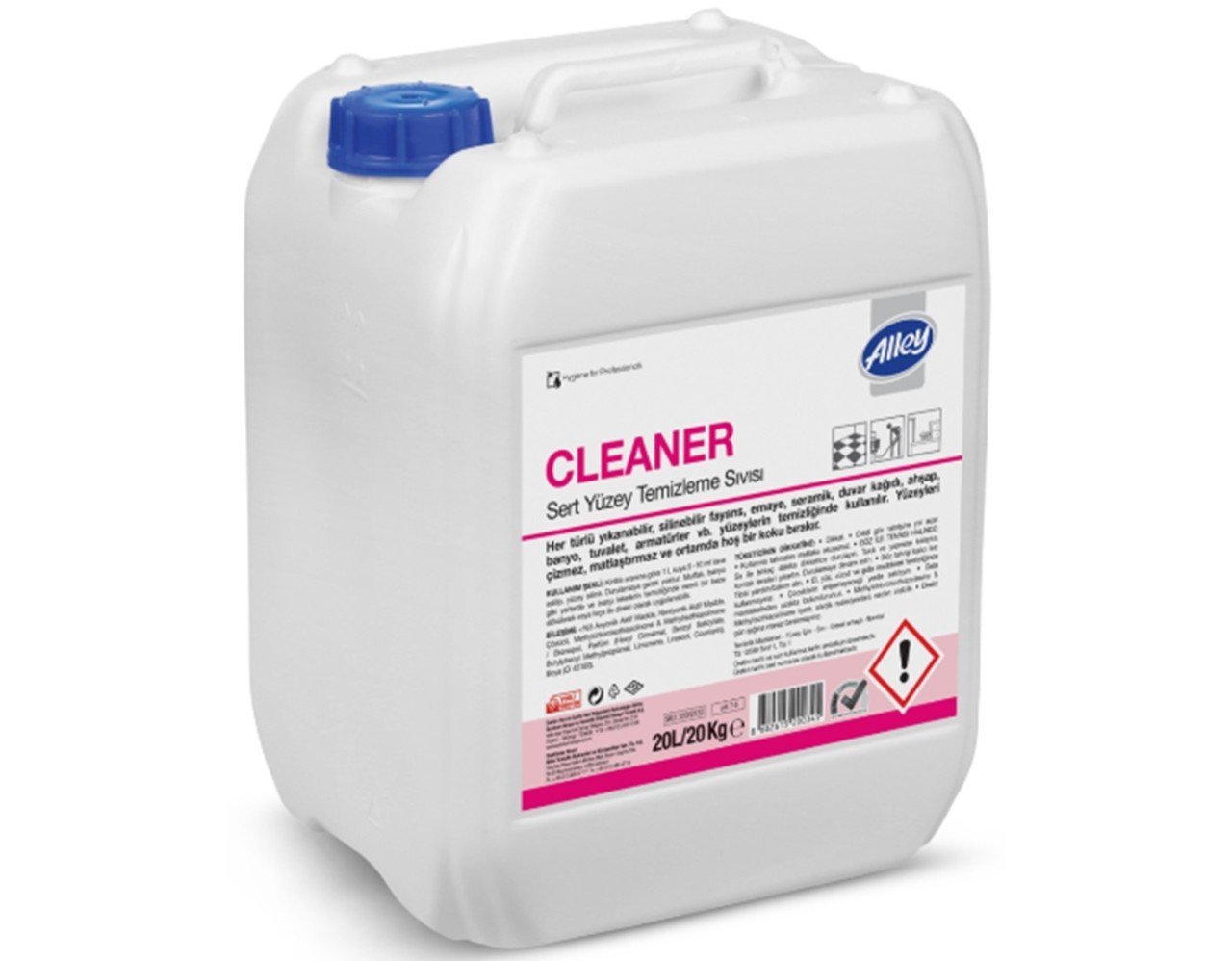 Alley Cleaner Sert Yüzey Tem. Sıvısı 20L